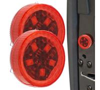 Luces de advertencia de seguridad, luces de advertencia para automóviles, llamaradas de puerta de coche intermitentes en la carretera, 5 LED luz de señal de carrocería inalámbrica resistente al agua