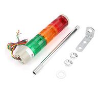 Luces De Advertencia Industriales, Luz De Alarma De Tres Colores LED Luz De Advertencia De Múltiples Capas LED Siempre Encendida 220 VCA Columna Torre De Señal Lámpara Indicadora Baliza, Luz Continua/