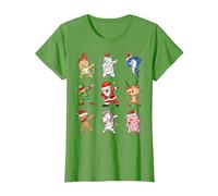 Luces de árbol de Navidad Dabbing Santa Crew para Hombres y niños Camiseta, Mujer, Hierba, XXL