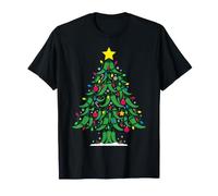 Luces de árbol de Navidad de Chile Verde Camiseta