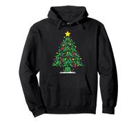 Luces de árbol de Navidad de Chile Verde Sudadera con Capucha