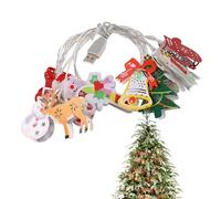 Luces de árbol de Navidad, guirnalda de luces de Navidad,Guirnaldas de luces de interior LED de dibujos animados | Linda iluminación de fiestas del festival, luces de colgantes de vacaciones de