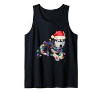 Luces de árbol de Navidad Husky Siberiano, The Soul Keeper Camiseta sin Mangas