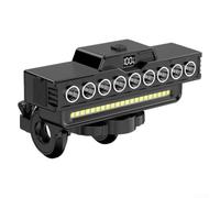 Luces de bicicleta delanteras y traseras, faros delanteros recargables por USB, impermeables, con bocina, luz de bicicleta de carretera de montaña, para ciclismo nocturno, viajes por la mañana (será