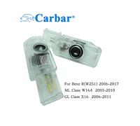 Luces de bienvenida para puerta de coche para Mercedes Benz, luz LED de proyector de sombras para Clase (Opción Film-4pcs un paquete)