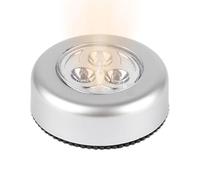 Luces de botón adhesivas, luces táctiles LED que se adhieren,Luz nocturna adhesiva LED - Luces De Grifo De Empuje, Luz Nocturna Inalámbrica, Luz De Armario, Ahorro De Energía para Dormitorio, Baño