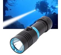 Luces de Buceo de 5000 Lúmenes, Linterna de Buceo, Linterna Subacuática Profesional 150 M IPX8 Antorcha de Buceo a Prueba de Agua Regulable L2 Cuentas LED Luces de Buceo para Buceo