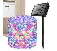 Luces de cadena para exterior, luminosa estelar solar para exteriores - Iluminación ambiental, decoración para y Navidad, para árbol y jardín, porche, interior, boda, jardín