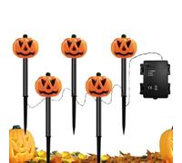 Luces De Calabaza para Sendero Decoración Halloween Impermeable a Pilas | Cadena De Luces Para Senderos para Jardín, Patio, Césped, Porche, Entrada, Macizos de y Festivas