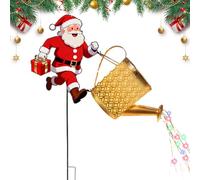 Luces De Caldera Solar De Navidad | Retro - Santa Claus Solar Fundición Iluminación Exterior,Para Jardín, Sendero, Terraza, Pasarela, Mamá, Abuela Y Cumpleaños