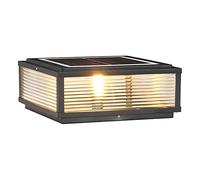 Luces de Calles Solar LED de atenuación de Tricolor, Linterna de estigma Decorativa de Villa Decorativa Moderna Compatible con Patio, Compatible con Luces de Puertas de Patio