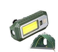 Luces De Camping - Luz Portátil Recargable De 13 X 6 X 4 Cm | Linterna LED Magnética De 1200mAh Con Pantalla Digital Para Acampar Al Aire Libre, Tienda De Campaña, Taller, Trabajo, Reparación De Autom