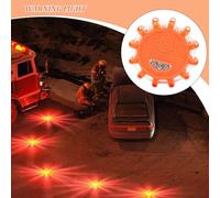 Luces De Carretera LED - Luz Intermitente De Advertencia Con 9 Modos | Bengala De Seguridad Vial Con Base Magnética Y Gancho | Faro Flash Para Vehículos Coches Camiones Barcos | Alta Visibilidad