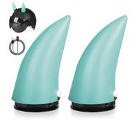 Luces de Casco de Bicicleta, WASAGA Luz Decorativa Recargable para Casco de Cuerno de Buey con 5 Colores Claros para Advertencia o Ciclismo (2 Piezas - Azul)