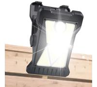 Luces de cercado solar: 5 pulgadas impermeable al aire libre LED para patio de patio trasero, granja de pasillo con función de ahorro de energía, iluminación decorativa para puerta de che