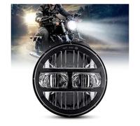 Luces De Circulación Diurna Faro Delantero LED para Motocicleta De 5,75" H4 DRL para Dyna Low Rider para Street Bob para Super Glide para Wide Glide(Negro)