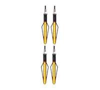 Luces De Circulación Diurna Motocicletas Luces De Señal Giro Motocicleta 24 LED Luz Blanca Doble Color Roja Freno(4pcs B Yellow)