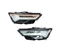 Luces de coche compatible con Audi A6L A6 C8, 2 uds., faros delanteros 2019 2020 2021 2022 2023 A6 C8, luces de señal de giro dinámicas DRL