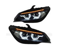 Luces de coche Compatible con BMW Z4 E89 2009-2016 Conjunto de faros delanteros DRL Angel Eye Proyector Lente Faro Accesorios for coche Plug and Play(No Blubs,No AFS)