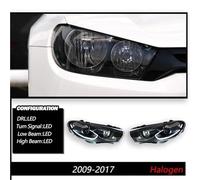 Luces De Coche LED Proyector Faros De Coche Señales De Giro Dinámicas para VW para Scirocco 2009 2010 2011 2012 2013 2014 2015 2016 Coche Faro Principal Montaje(For Xenon)