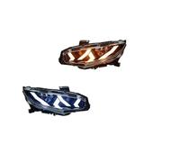Luces De Coche para Civic X 10.º 2016-2021 Conjunto De Faros Delanteros LED Modificados Actualización Automática Señal Intermitente Lámpara Delantera Faros De Coche(For Halogen)