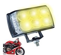 Luces de Conducción para Motocicleta | Faros Auxiliares Conducción Moto | Luz Potente Impermeable Brillante para Commuting Visibilidad en Caminos Oscuros Seguridad Nocturna