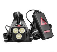 Luces de correr recargables por USB, luz LED para el pecho, 3 modos, IPX4, impermeable, para correr por la noche, ciclismo, seguridad (3 luces)