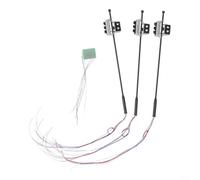 Luces de cruce peatonal 3pcs escala 1:32 con panel de control | postes de metal, plástico resistente a la intemperie, textura realista, larga vida útil, fácil montaje