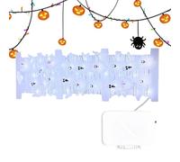 Luces de Cuerda de Halloween - Spooky Light Up Ghost Decorations | Lámparas Decorativas ambientales para balcón, Ventana, jardín, Muebles de terraza, barandillas de, manadas Interiores
