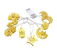 Luces de cuerda LED ramadán musulmán 1.65m luces de hadas de hadas que funcionan con batería Eid eid mubarak decoración cálida luz