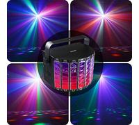 Luces de discoteca, 9 LED de color Promise Luz Espada de la mariposa flash estroboscópico barra KTV del control de sonido de DJ Luz de escenario MXCZZ