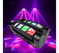 Luces de discoteca con cabezal móvil, luz LED RGBW de 8x3W for escenario de DJ, compatible con activación por sonido y DMX512, for actuaciones en escenario, KTV, bodas y eventos