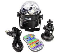 Luces de discoteca LED recargables e inalámbricas de 6 vatios RockJam con control remoto