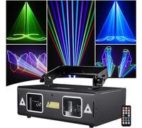 Luces de Discoteca para Fiestas，Luz Láser De Animación Luz De DJ, Fiesta De Escenario 3D RGB A Todo Color con DMX512, Sonido De Música Y Control Remoto For Bodas, Fiestas, Discotecas, Bar, Club, Escen