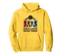 Luces de discoteca y buenos tiempos vintage de los años 70 bailando baile retro Sudadera con Capucha