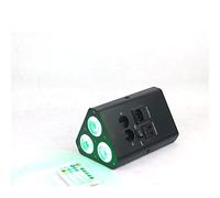 Luces de DJ 18w Battery operated Wedge Par RGBWA+UV 6 in 1 Remote control Wireless Mini Led Uplight(Black housing)
