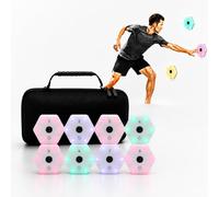 Luces de Entrenamiento de reacción, sistemi de Respuesta para Velocidad | Control por aplicación, 4 métodos de respuesta, visibilidad de 270°, 29 modos funcionales, brillo automático
