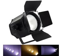 Luces de escenario LED COB de 200 W, luces par COB RGBWA 6 en 1, luces de DJ DMX/maestro-esclavo Luces Fresnel de foco Luces par blancas cálidas y frías para bodas en conciertos en la iglesia 2-in-1
