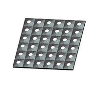 Luces de Escenario, LED49 3W Matriz de dos en uno Rendimiento de luz de luz LED Teñido de la barra de luz Fondo de escenario Light Single Point Control(36LED)