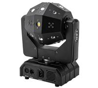 Luces de escenario Luz de cabeza móvil, 16X3W LED RGBW Luz de escenario con efecto de haz, soporte DMX512, activado por sonido, automático, activado maestro/esclavo, para discoteca