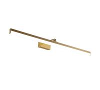 Luces De Espejo De Baño LED, Luz Frontal De Espejo Dorado Moderno con Cabezal De Lámpara Giratorio, 3 Temperaturas De Color, Luces De Gabinete De Espejo De Metal con Luz De Cuadro para Restaurante De