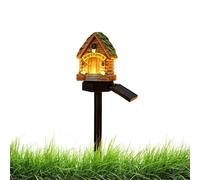 Luces de estaca solares | Mushroom House Garden Decor | Solar Powered Path Light | For Homeowners Gardeners Landscapers Pathway Driveway Yard Lawn Patio Deck Flower Bed Backyard Landscape Decoration