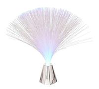 Luces de fibra óptica coloridas, decoración LED que cambia de color de plástico para el festival del partido en casa (plata)