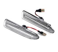 Luces De Giro Compatible Con Jaguar Para X-Type 2002 2003 2004 2005 2006 2007 2008 2009 Luces De Giro Izquierda Y Derecha, Marcador Lateral, Guardabarros, Luz Intermitente.(Clear)