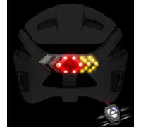 Luces de Giro para Casco de Bicicleta con Mando a Distancia Inalámbrico - WASAGA Señal de Giro de Bicicleta para Ciclismo & Luz Estroboscópica de Advertencia Trasera de 6 Modos de Luz