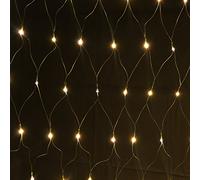 Luces de hadas 1x2m 160 LED blanco cálido, interior y exterior