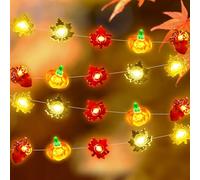 Luces De Hadas De Otoño, 300cm 30Led Luces De Hadas De Bellota De Otoño, Luces De Hadas De Hoja De Arce, Luces De Hadas Decorativas De Bellota Led Decorativas De Otoño Para El Festival De La Cosecha