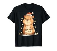 Luces de Hadas navideñas de Capybara Camiseta