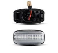 Luces de indicador lateral dinámicas, lámparas señal giro for ambulancia AE50 AWC34 STAGEA FGY33 CIMA P11 P11E R11 Presea, 2 uds(Clear lens)