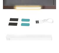 Luces de interior con sensor de movimiento, tira LED recargable magnética, luz nocturna inalámbrica regulable con activación de movimiento para armario, pasillo, despensa, debajo del gabinete, color